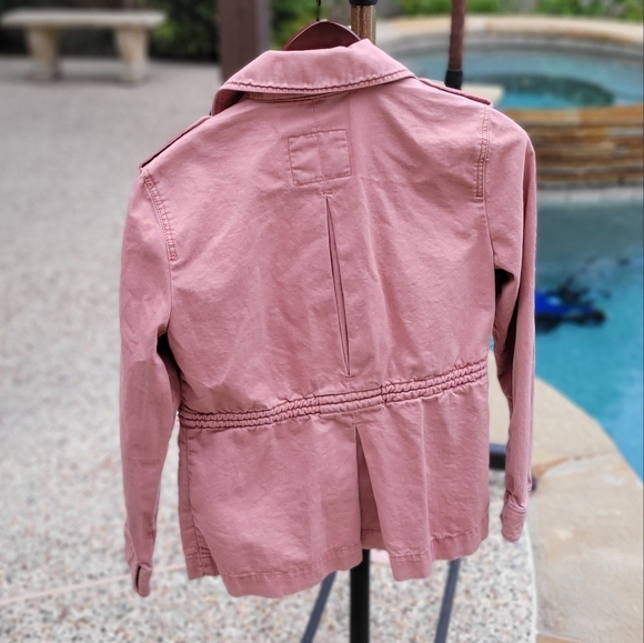 Abercrombie & Fitch military dusty rose Barbie  Y2K cotton  xs - Picture 6 of 14